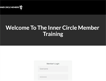 Tablet Screenshot of innercirclemembers.com